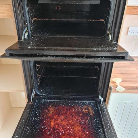 double oven cleaned before